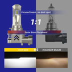 2X H11 H9 H8 LED Headlight Bulb Low Beam Fog Light 70W 7000LM 6000K