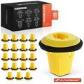 20Pcs Nylon Screw Grommet Clips for Nissan Versa (2007–2019)