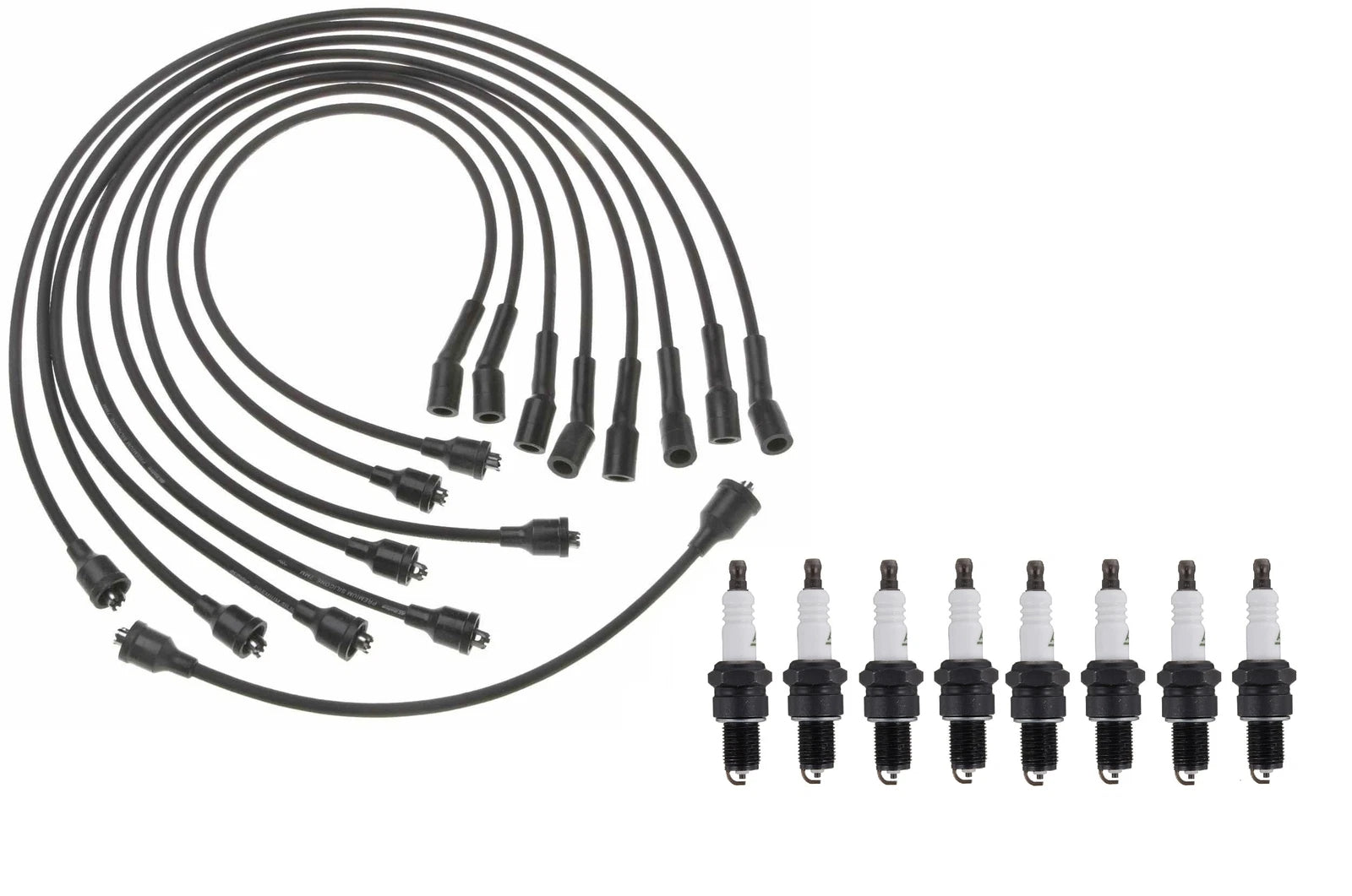 Ignition Wire Set & 8 ACDelco Spark Plugs for Chevy V8
