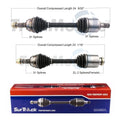 Set of 2 Front CV Axle Shafts for Mazda 6 (2009–2013)