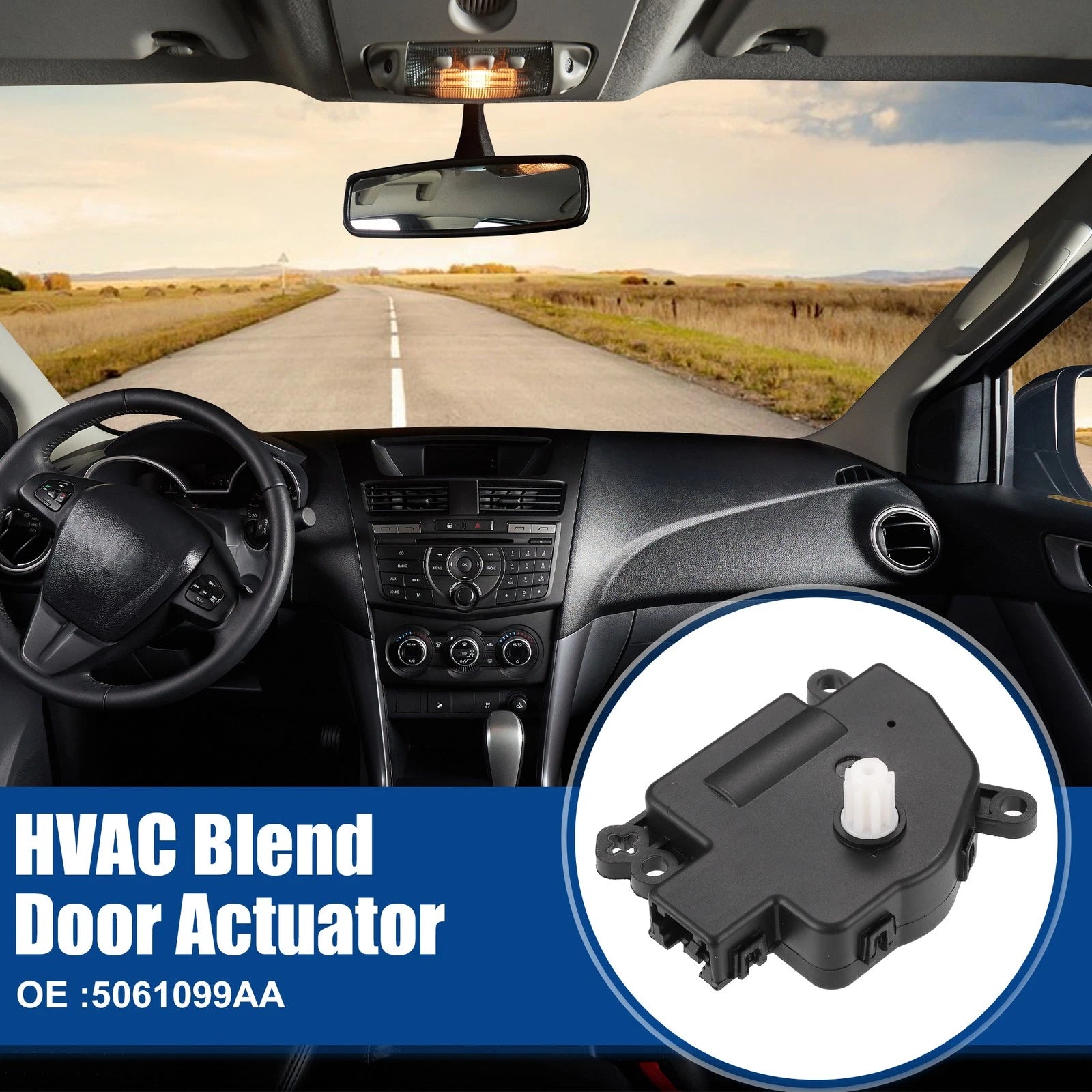 2X HVAC Blend Door Actuator for Chrysler 300 (2005–2006) No. 5061099AA