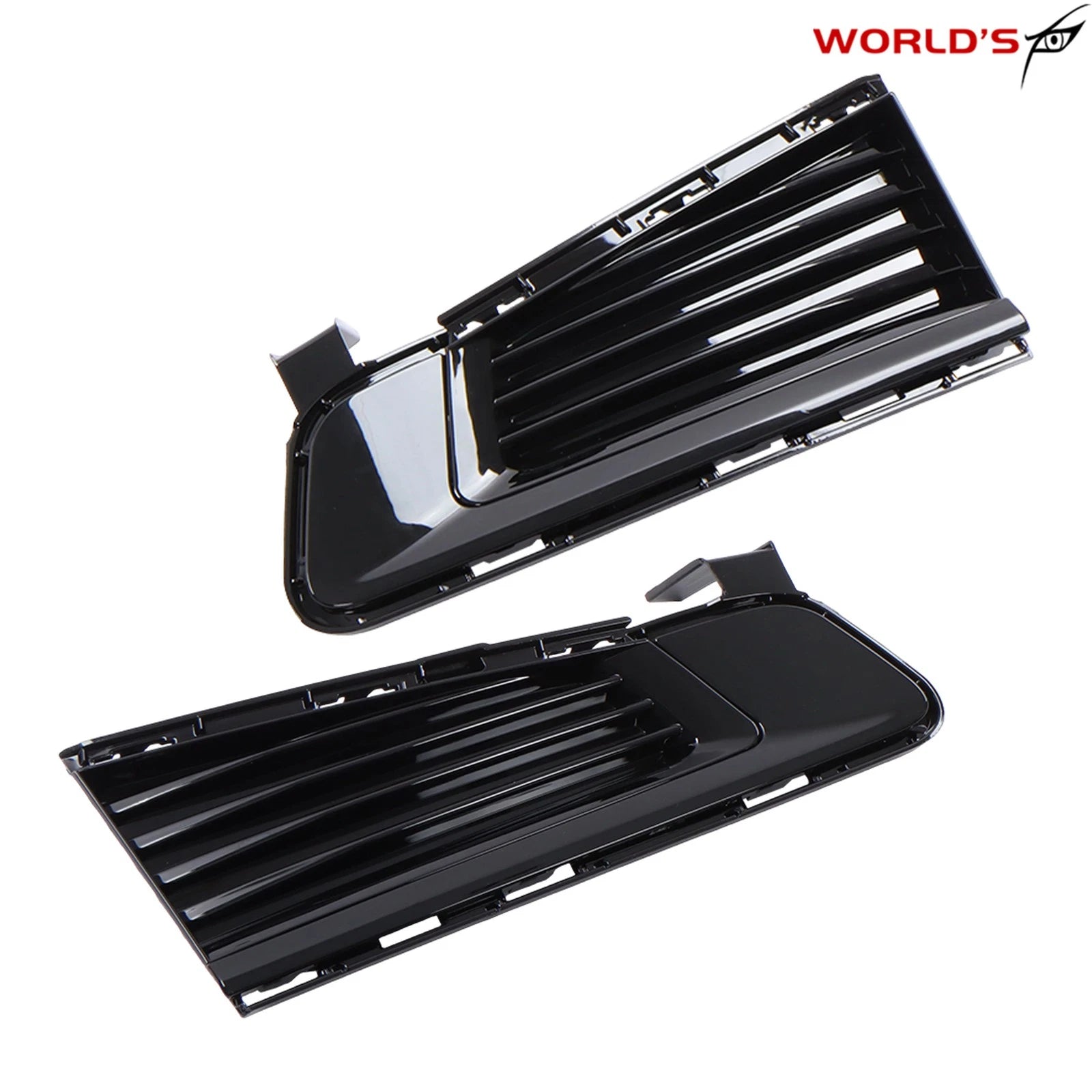Set of 2 Black Chrome Fog Light Covers for Cadillac CTS (2014–2019)