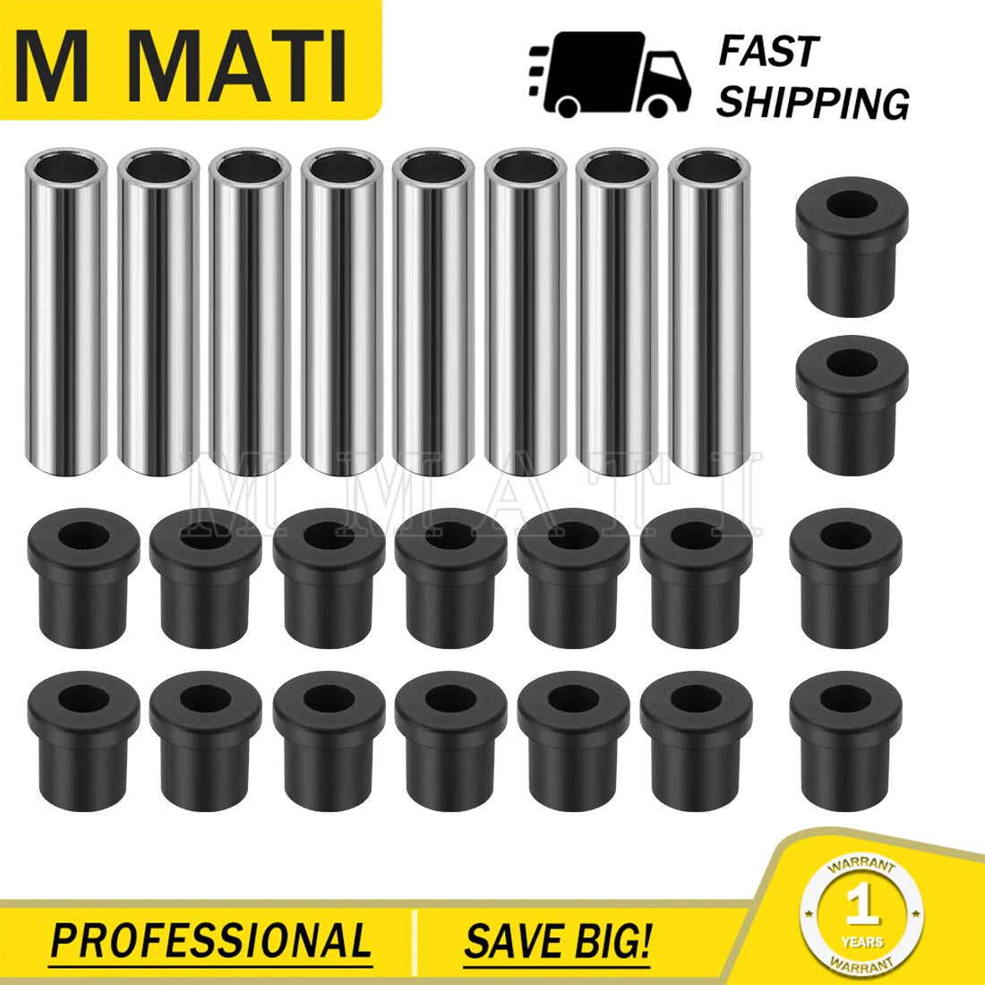 Leaf Spring Bushing for EZGO TXT, Club Car DS (1012303, 1015583)