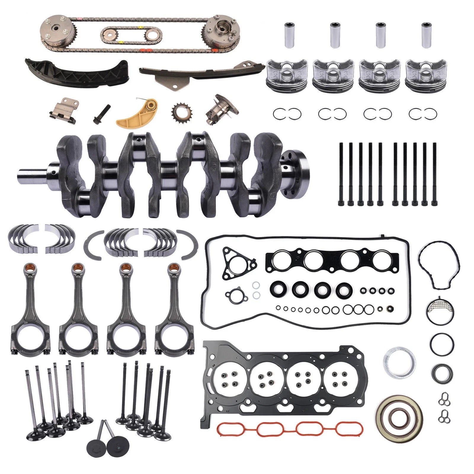 Engine Rebuild Overhaul Kit for Lexus CT200H Toyota Corolla (2011-2020)