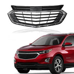 Front Bumper Upper Grille for Chevrolet Equinox (2018–2021) Black Chrome Trim