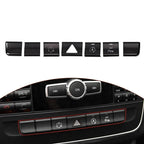 Center Console Button Trim Sticker 7Pcs for Mercedes-Benz
