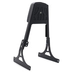 Black Backrest Sissy Bar with Leather Pad for Harley Softail (1984–2023)