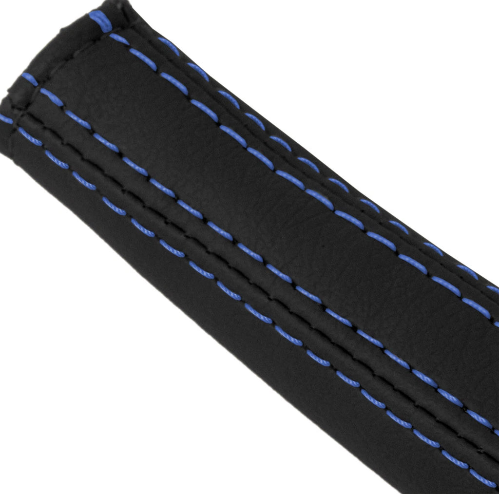 Leather Emergency Brake Boot Cover for Nissan 350Z (2003–2008) Blue Stitch
