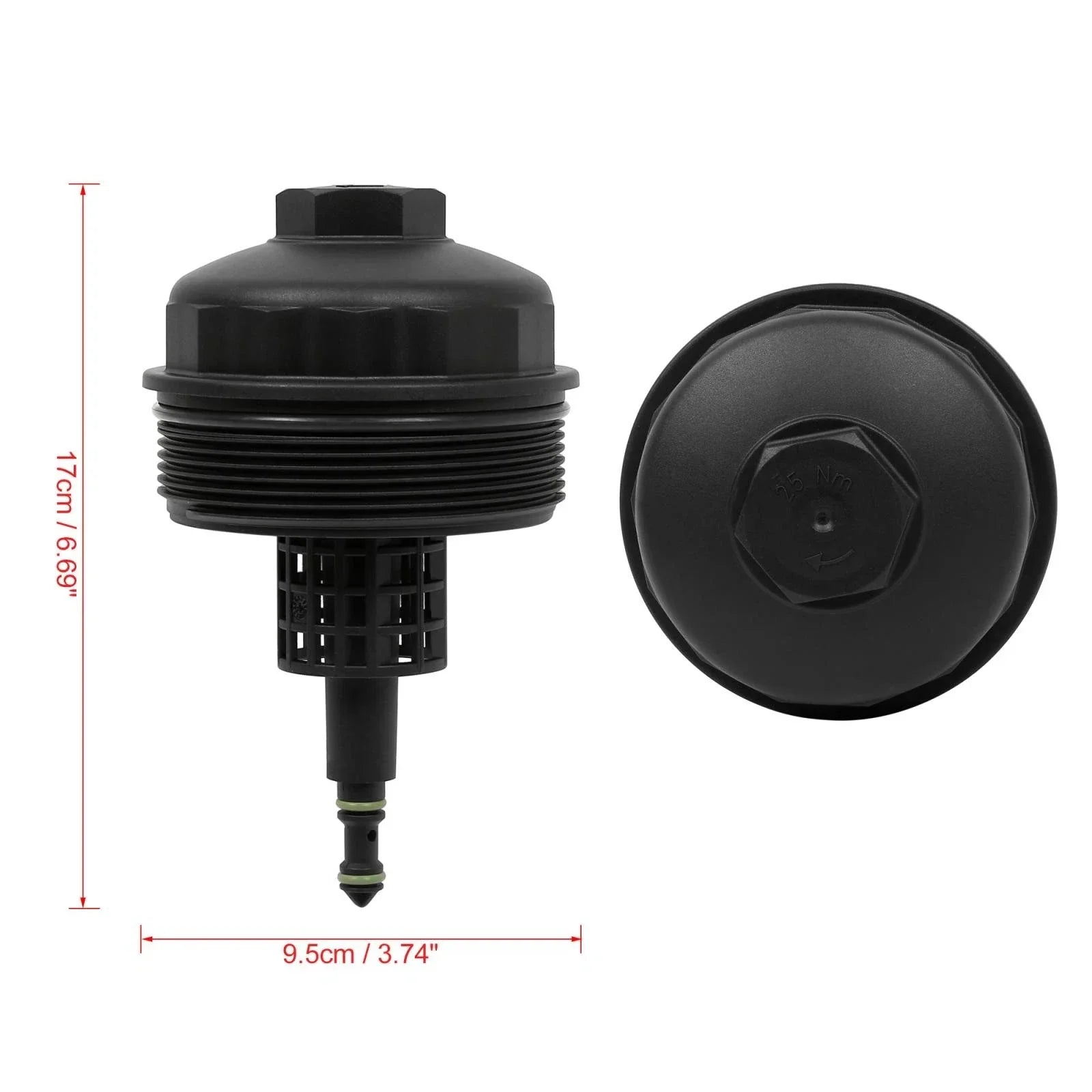 Oil Filter Cap Cover Replacement for BMW E88 E90 E60 E63