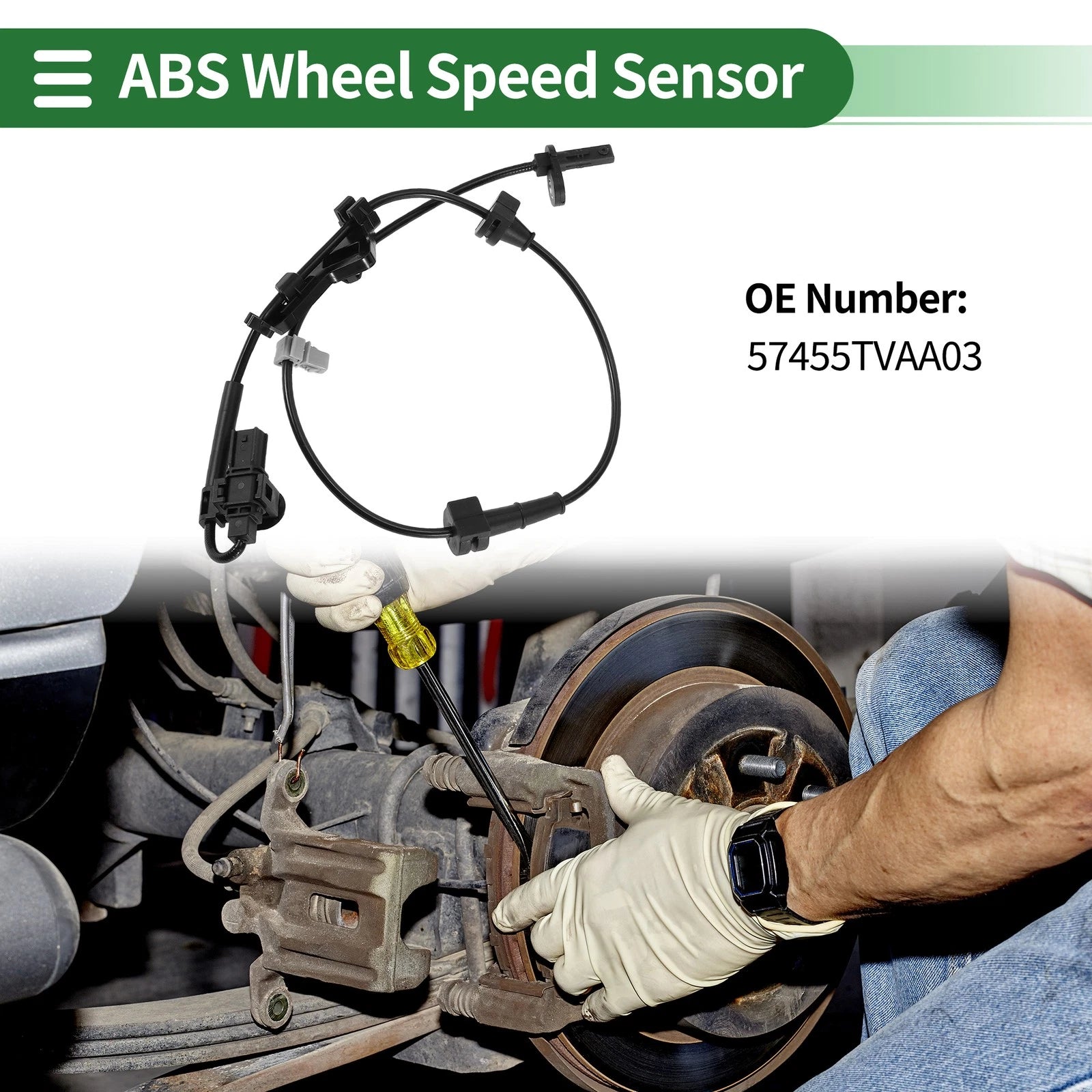 ABS Wheel Speed Sensor No. 57455TVAA03 for Honda Accord (2018–2023)