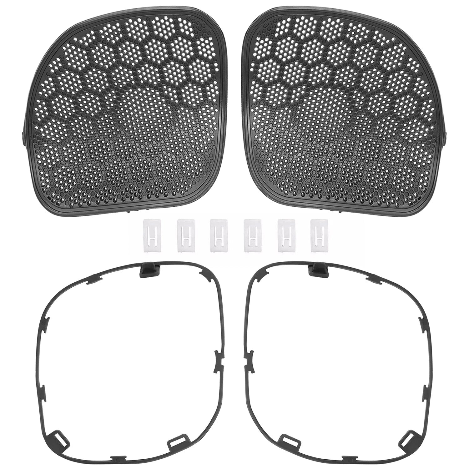 Pair Front Fairing Speaker Grille Mesh Cover for Harley CVO Road Glide (2015–2024)