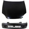 Bumper Cover Kit for Honda Civic (1996–1998) Front Primed Plastic 2pc