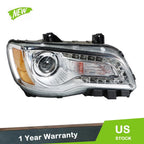 Replacement Headlight for Chrysler 300 (2011–2014) Right Chrome Halogen