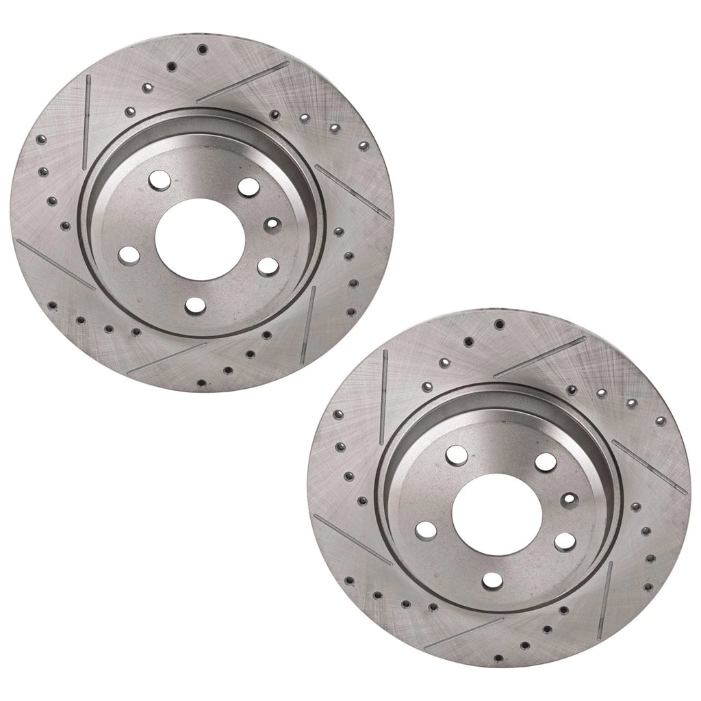 Rear Brake Disc Rotors for Audi A4 A5 A6 A7 Q5 (2010–2020)