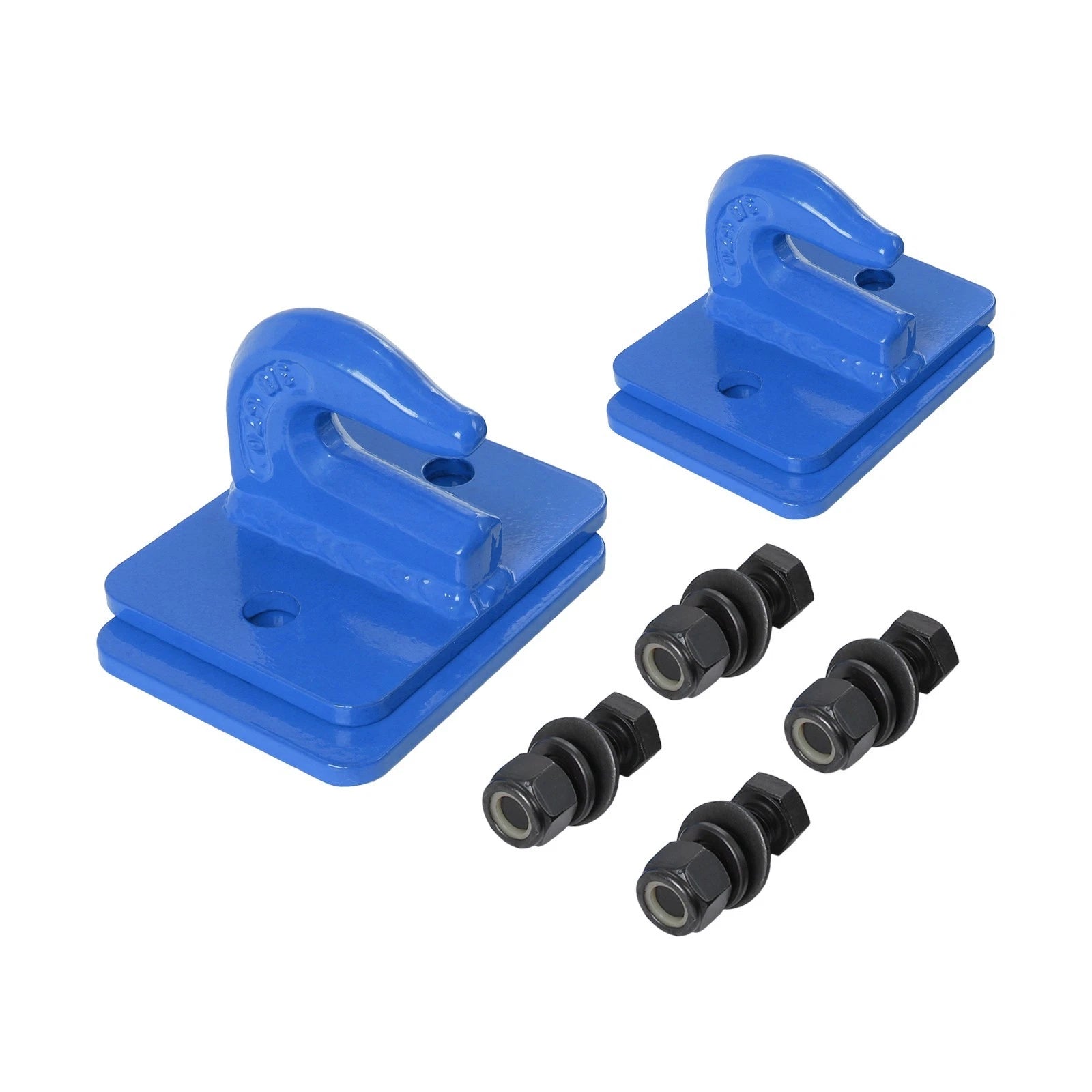 Set of 2 Heavy Duty Bolt On Grab Hooks for Loader Tractor Bucket