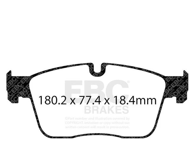 Front Brake Pad Set for Jaguar F-Pace (2017–2023) WN651ZF