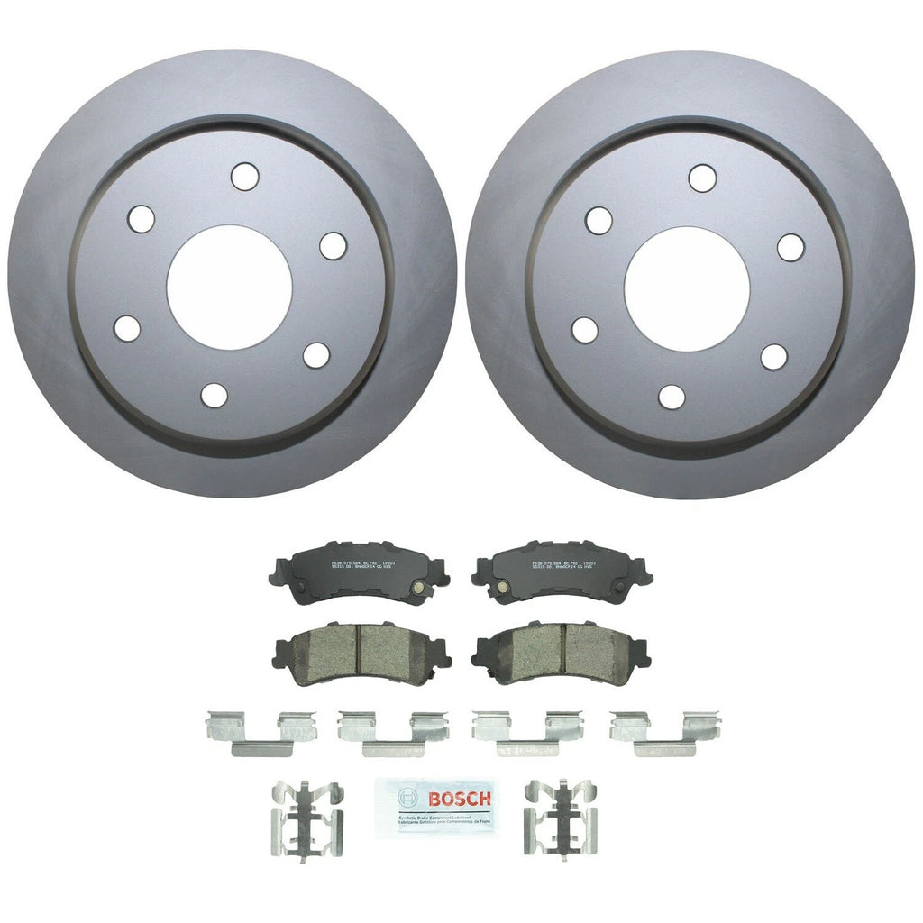 Rear Brake Kit 330mm Rotors & Bosch Ceramic Pads for Sierra Silverado 1500 (2014–2023)