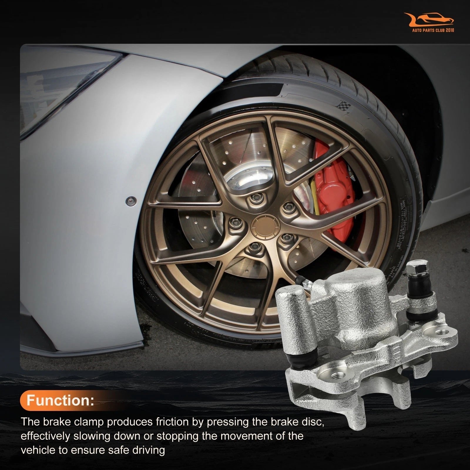 Brake Caliper Assembly Kit for Scion tC (2005-2010) Rear Driver