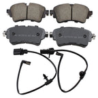 Set of 2 DuraGo Rear Rotors & Akebono EURO Ceramic Pads for Audi A4 A5 (2008–2020)