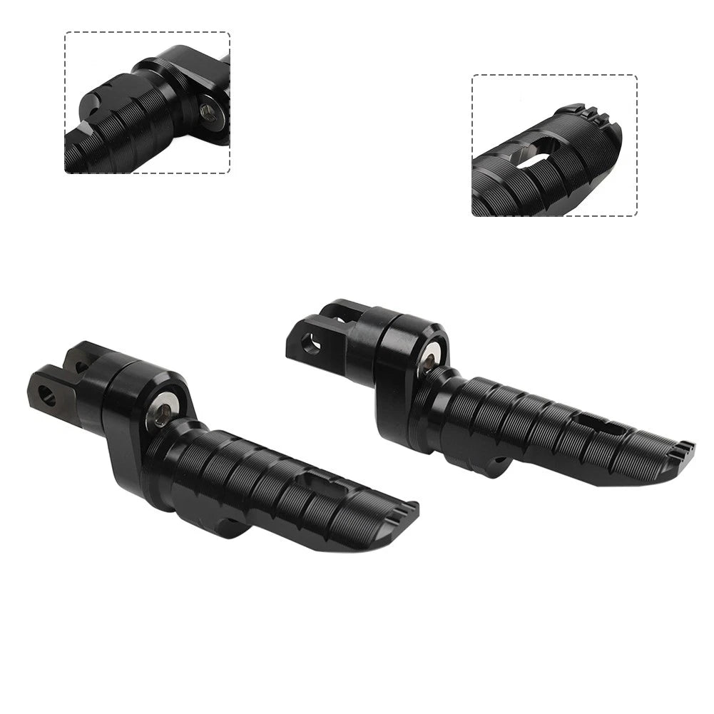 Front Footrests Foot Pegs for Benelli Tornado 252R (2021–2023), TNT 899 (2022–2024) Black