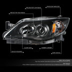 Projector Headlight Lamp Assembly for Subaru Impreza (2008–2011)