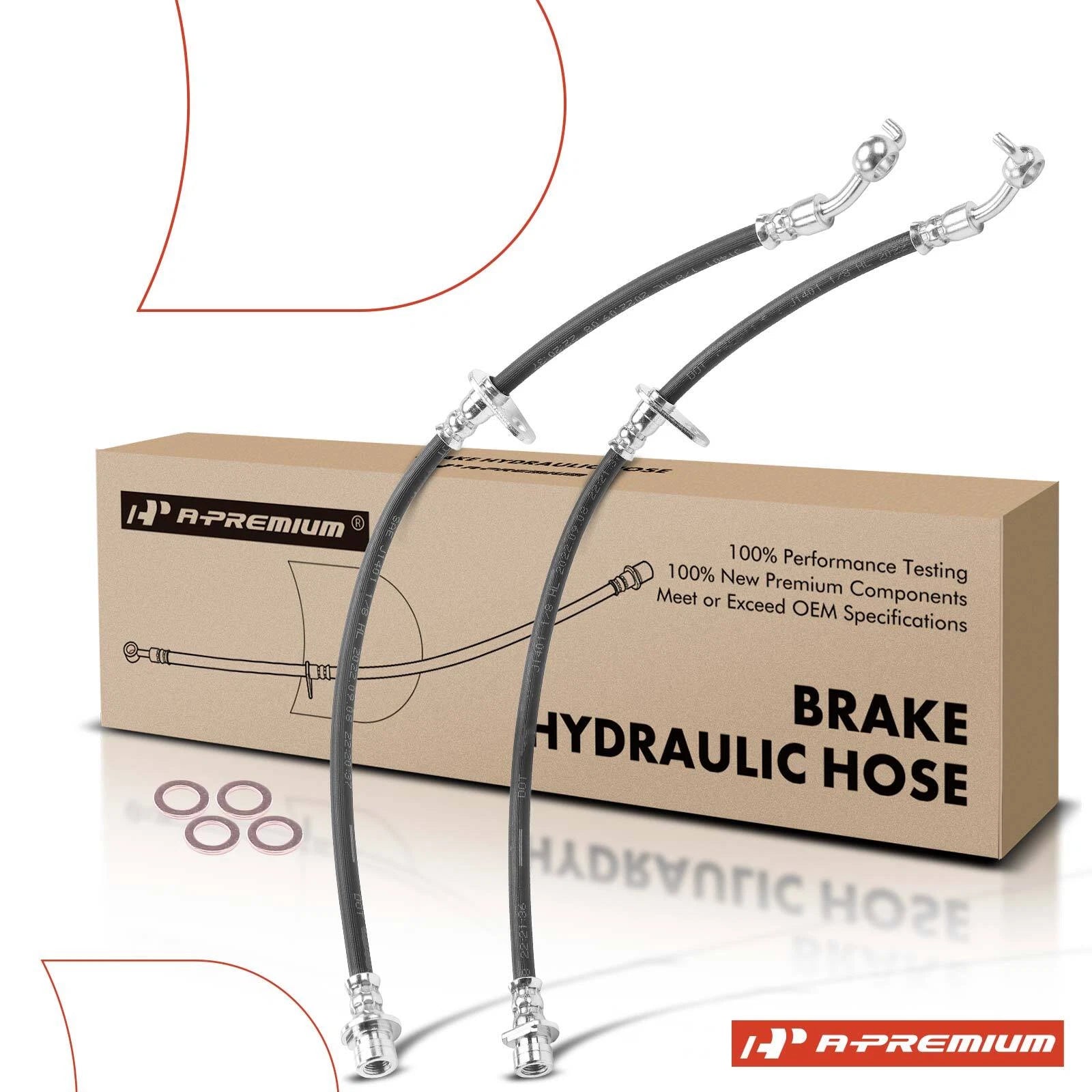 2X Rear Brake Hydraulic Hose for Honda Accord (2013–2017)