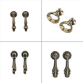 Set of 10 Antique Zinc Alloy Pull Handle Knobs for Door Cupboard Drawer