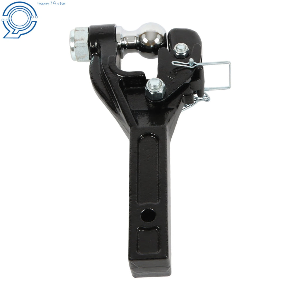 Forged Steel Pintle Hook with 2 Inch Ball for Universal Towing (Class 5)