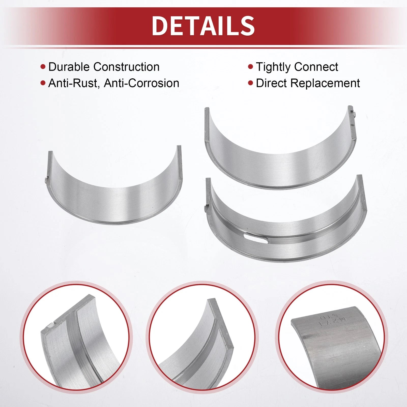 Main Bearing and Connecting Rod Bearing Kit for Mercedes-Benz C180K (2007–2014)