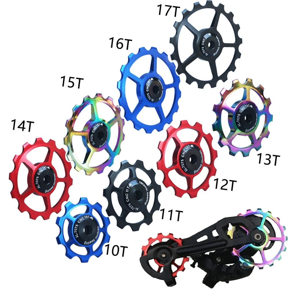 Rear Derailleur Pulley Guide Wheel for - Ceramics, Dustproof