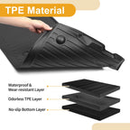 Cargo Liner Rear Trunk Mat for Toyota Sienna (2021–2024) TPE Stripe Pattern