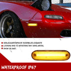 Clear LED Side Marker Lights for Mazda Miata MX-5 (1990–2005)