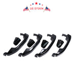 Set of 4 Door Handles for Silverado Sierra (2014–2018) Gloss Black Painted