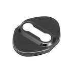 Set of 4 Door Lock Latch Striker Covers for Toyota (w/ Adhesive, Black)