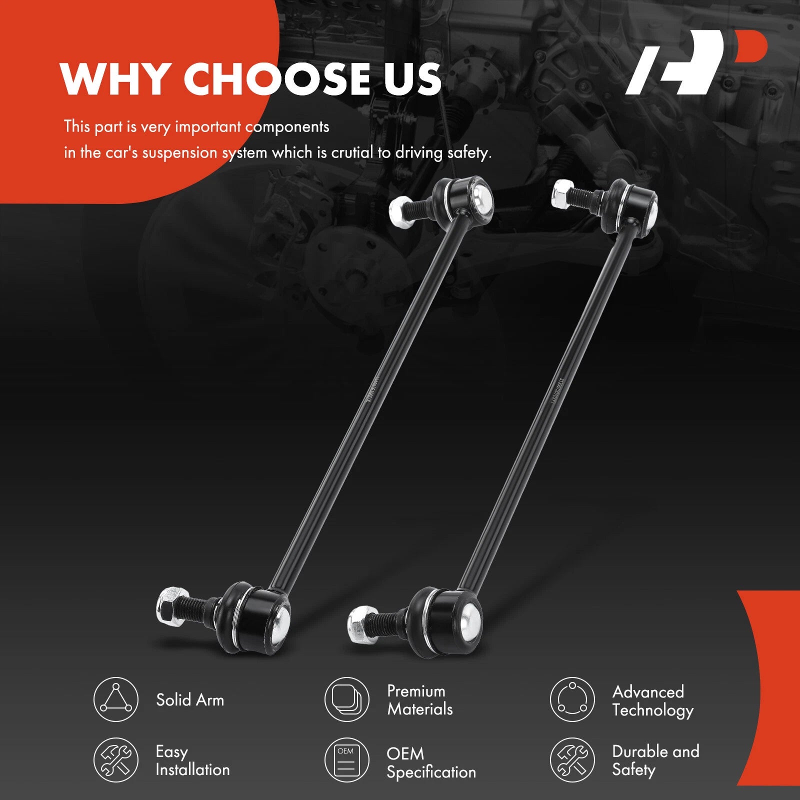 2X Front Stabilizer Bar Links for BMW X5 (2000-2006)