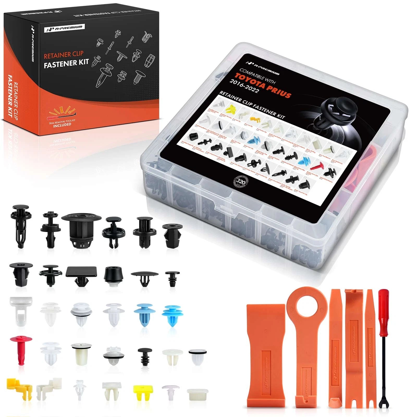 Bumper Retainer Trim Panel Clips Fastener Kit for Toyota Prius (2010-2015)