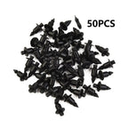 50 Pcs 6mm Motorcycle Fairing Trim Rivet Clips for Honda Suzuki (Fits Various)