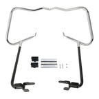 Chrome Saddle Bags Mounting Bracket Guard Bars for Harley Touring FLHX (2014–2024)