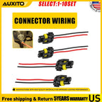 Set of 4 Fog Light Connector Socket Extension Wiring Harness 9005 9006