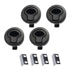 Set of 4 Non-Locking Flush Pull Slam Latch for RV Boat Deck Hatch
