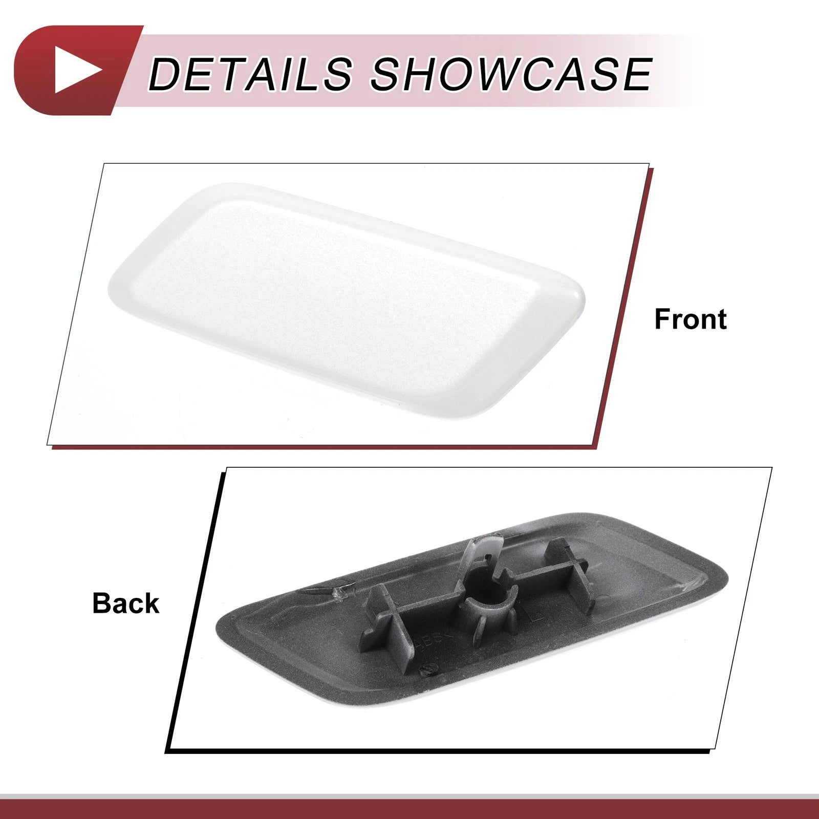 Front Left Headlight Washer Nozzle Cover for Lexus RX350 (2013–2015) White