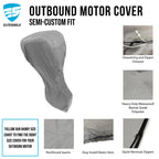 Heavy Duty Waterproof Canvas Cover for Outboard Motor (Universal Fit)