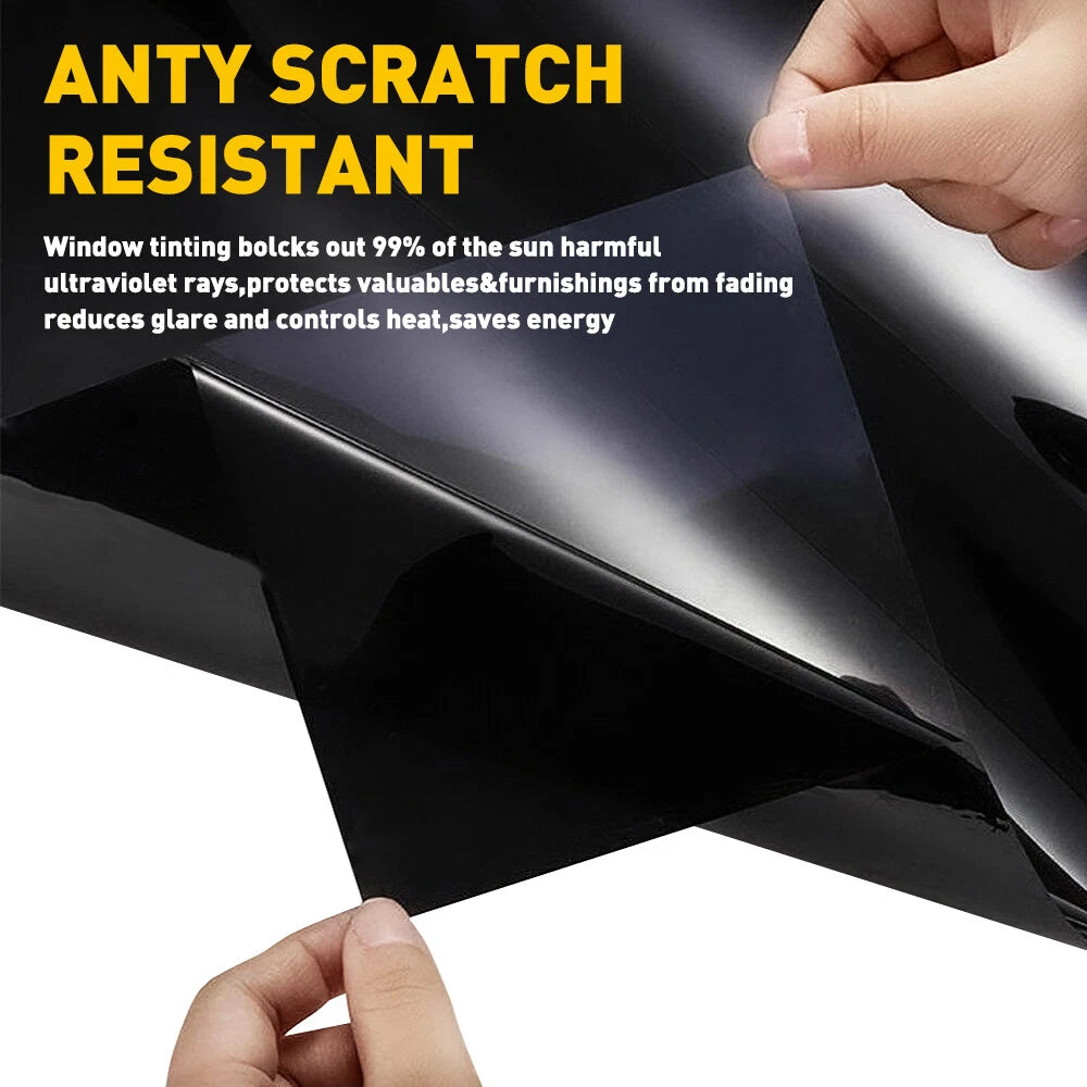 Window Tint Film 5% VLT for Car Home Office Glass (20" x 10')