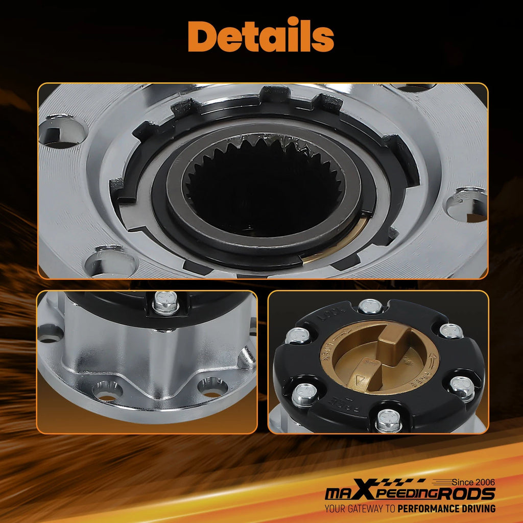 Pair Free Wheel Lock Hub for Toyota Land Cruiser FJ40, FJ43, FJ45 (1960–1984) 43530-69045