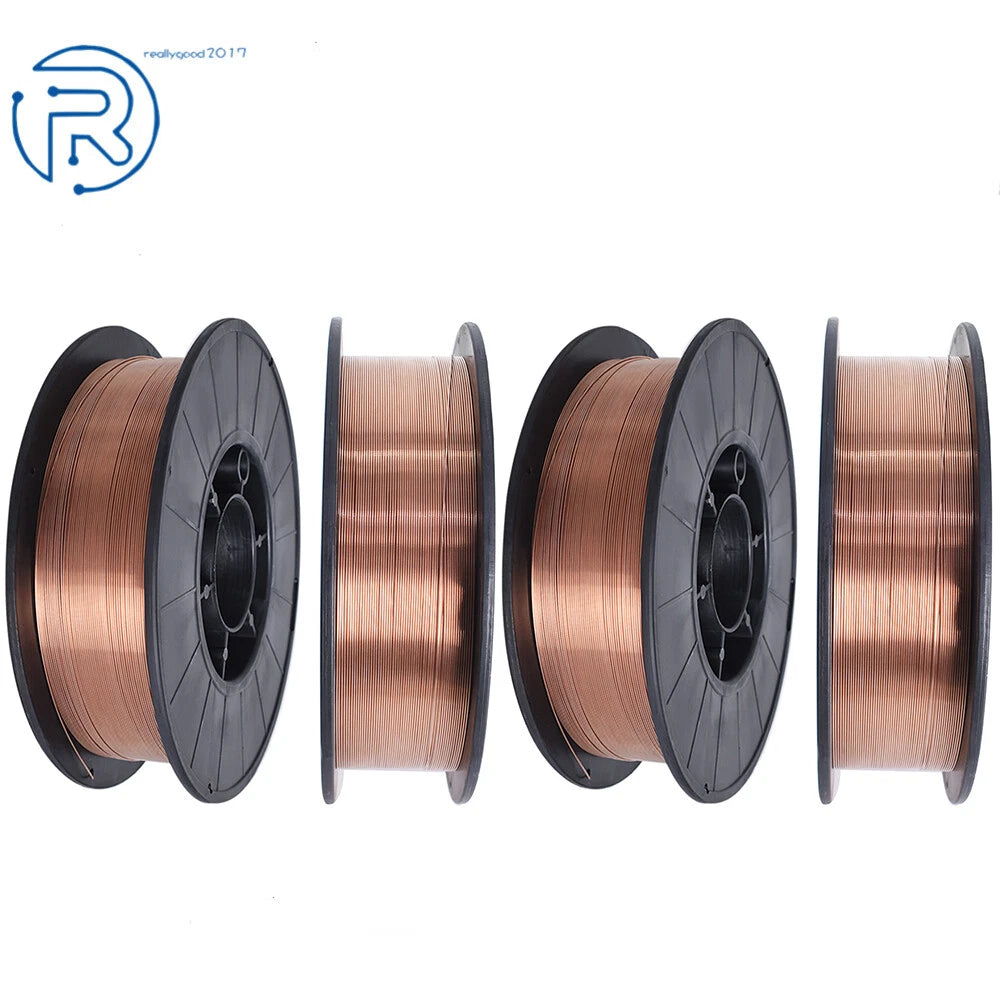 Set of 4 Mild Steel MIG Welding Wire Rolls for Various Models (0.035")