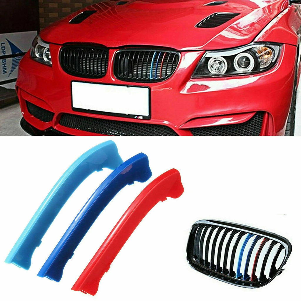 M-Sport Color Kidney Grille Insert Trims for BMW E90 E91 3 Series (2009–2012)