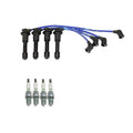 Set of 4 NGK Spark Plugs and Wire Set for Mazda Miata 1.8 L4 (1994–2000)