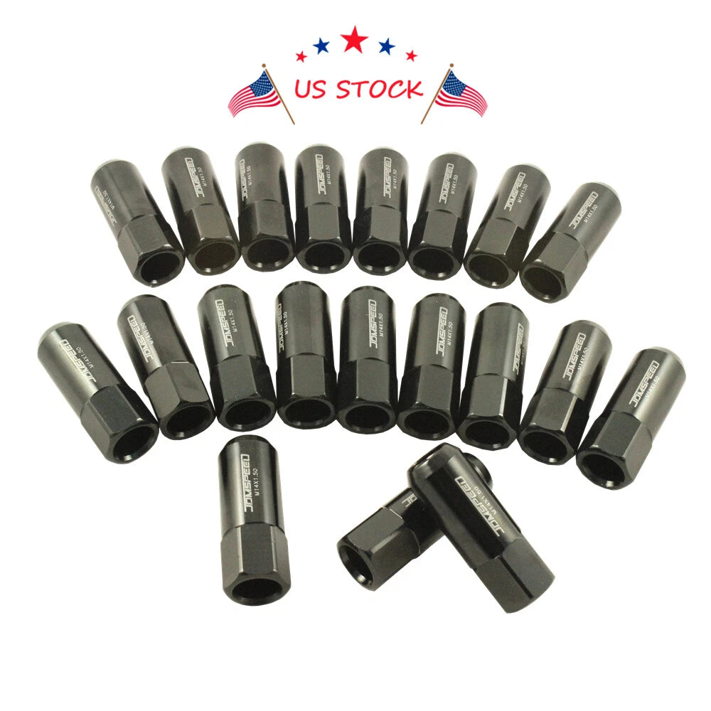 20PC Extended Forged Aluminum Tuner Racing Lug Nuts for JDM Vehicles