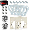 1" Live Axle Bearing Kit for Go-Karts Mini Bike (3-Hole Flangettes)