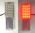 Clear Tail Lights Red LED Pair for 1967–1972 Chevy GMC Fleetside Pickup